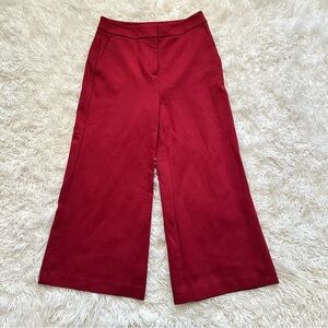 Boden Red Wide Leg Pants